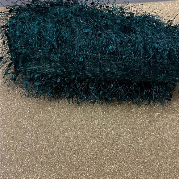 New Emerald Feather Evening Clutch - Picture 10 of 15